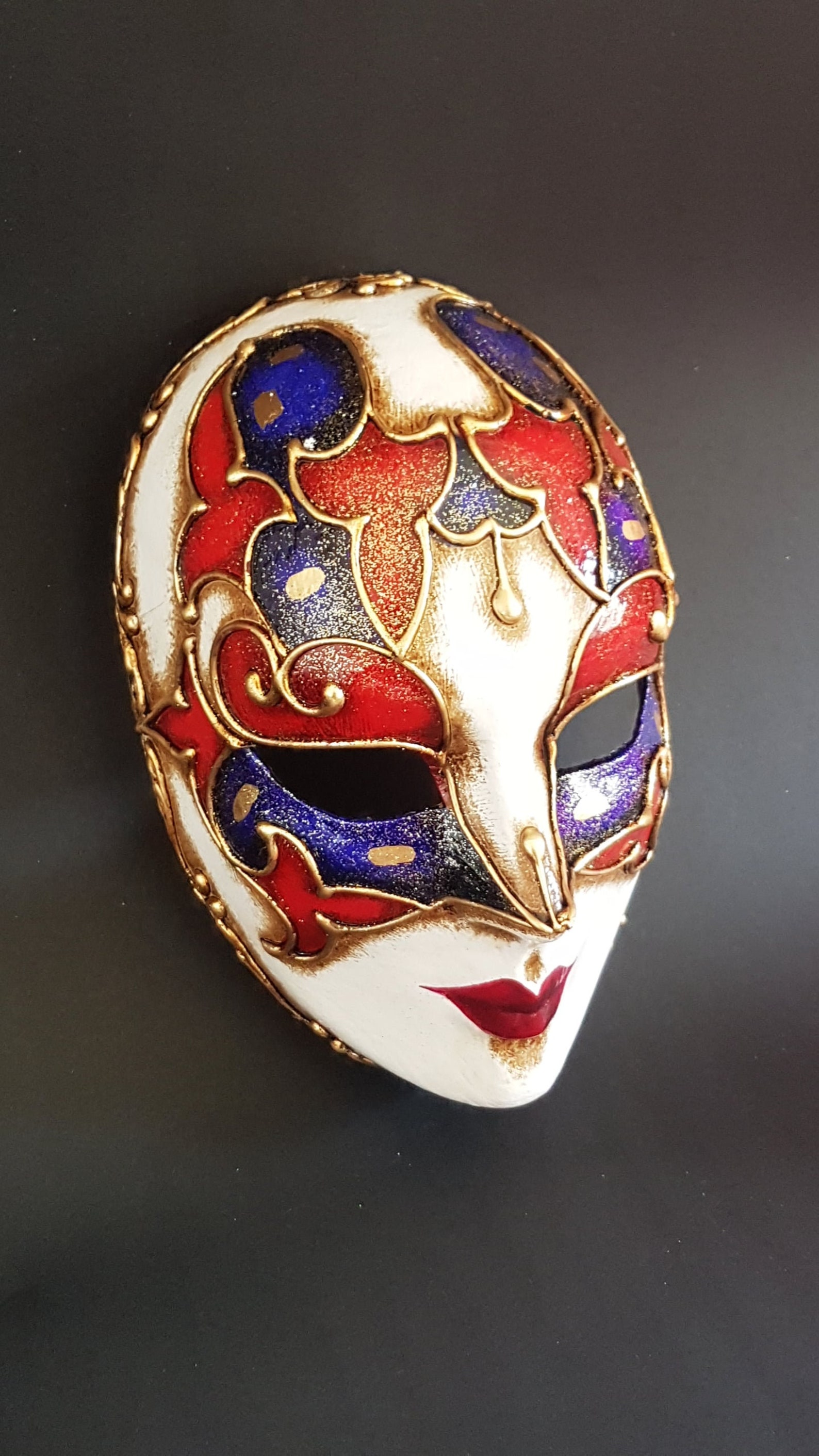 Masquerade Maskfull Face Maskmasquerade Ball Maskmasquerade Etsy