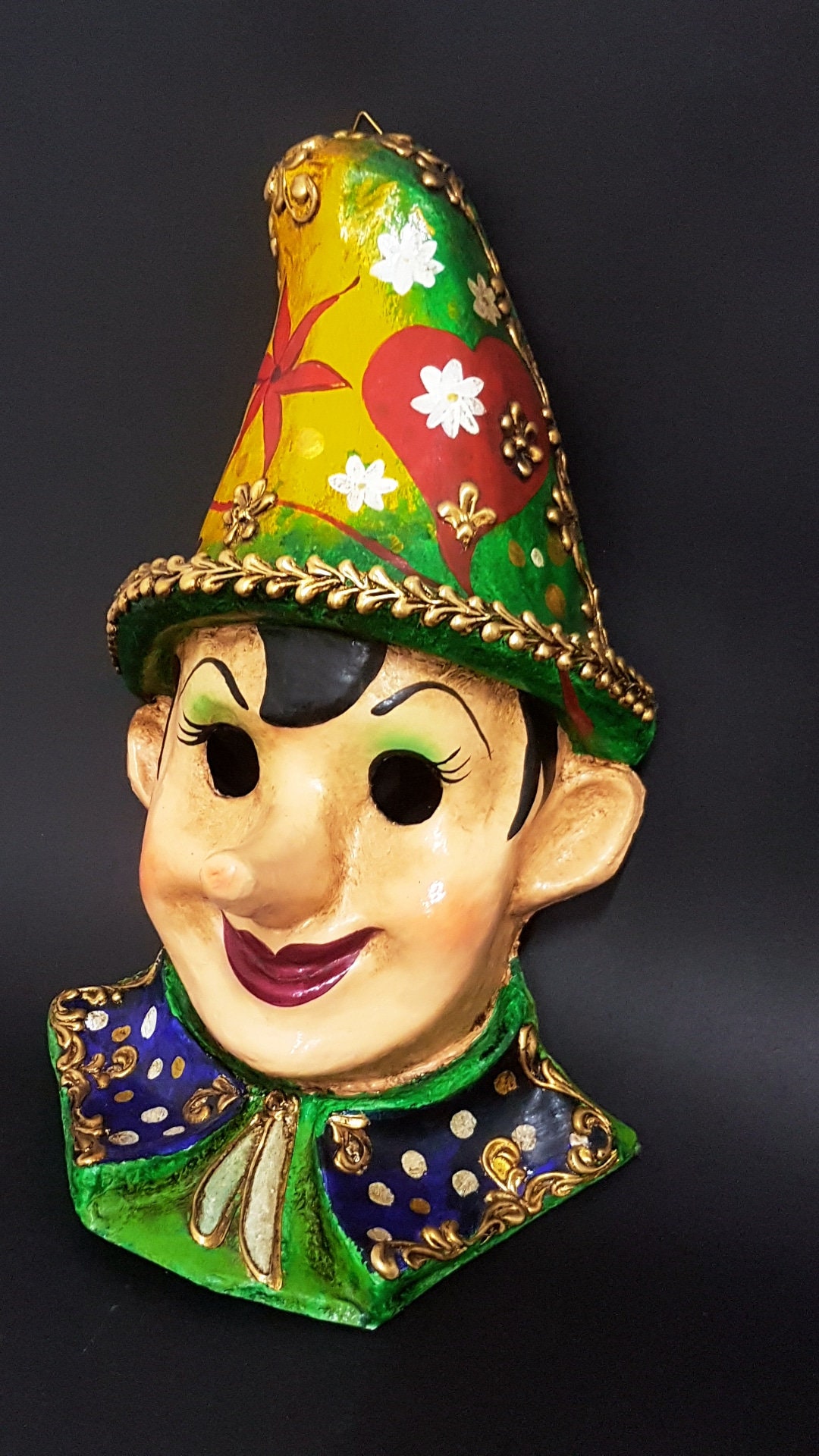 Befana Maschera Maschera Di Pinocchio In Lattice Taglia Unica