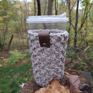 CROCHET PATTERN - Coffee Cup Cozy, Crochet Iced Coffee Cozy, Crochet Coffee Cozy Pattern, Crafty Chick Crochet Pattern, Coffee Cozy,  Cozy