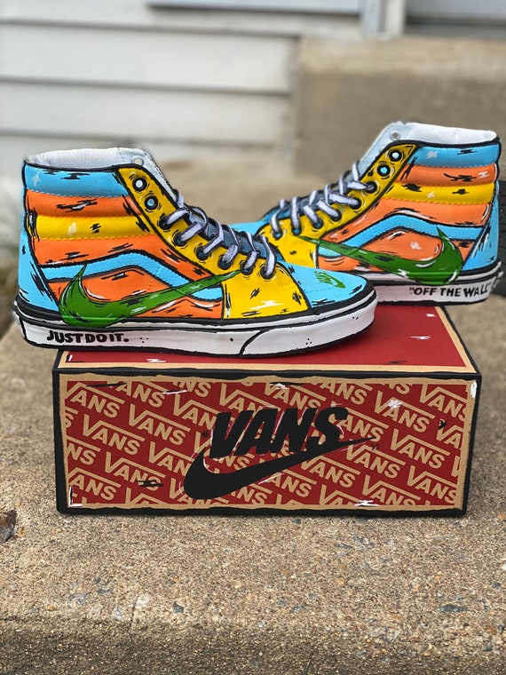 vans slip on cartoon