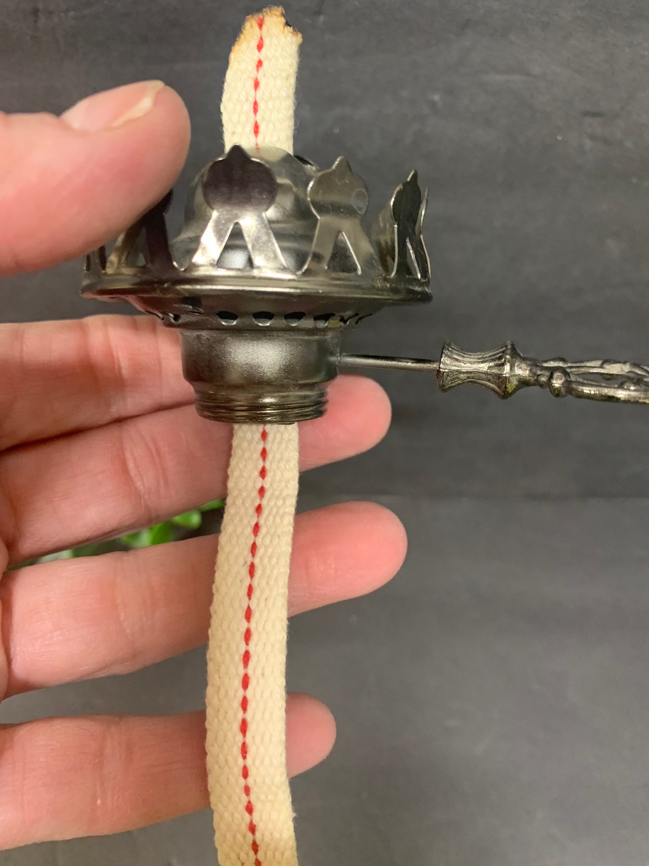 Vintage replacement piece for mini oil lamp wick holder Etsy