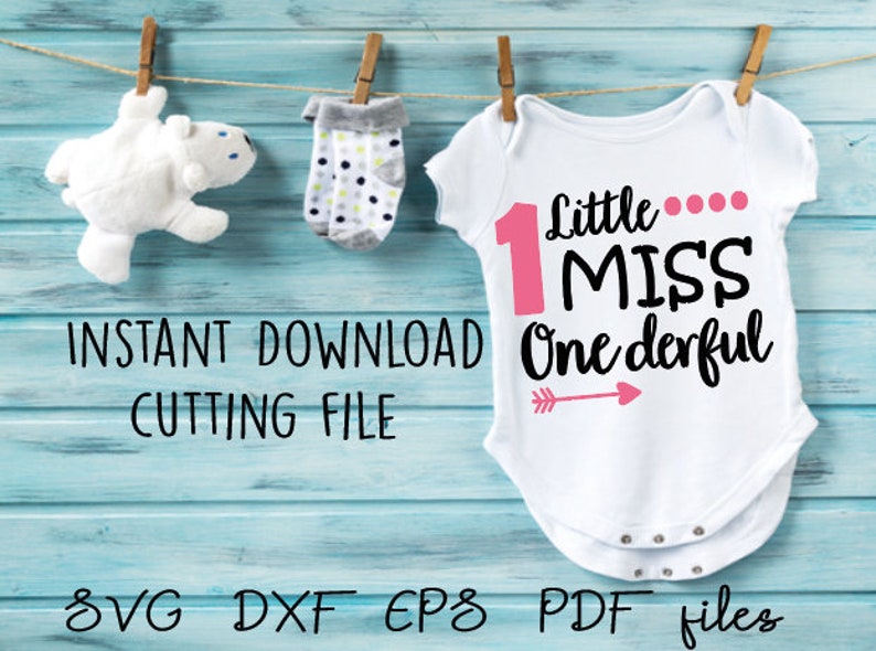 Download Little Miss One derful SVG Instant download cut file ...