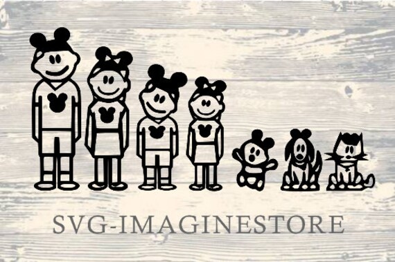Download Svg Instant Download File Disney Stick Family Cricut Etsy