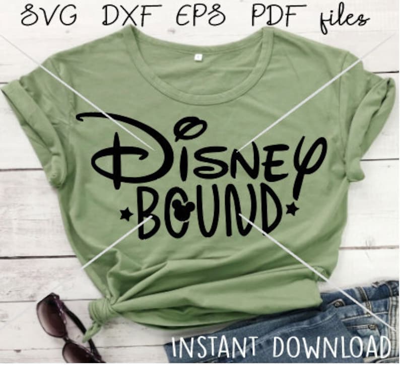 Download Disney Bound file Cricut SVG dxf decal PDF EPS Instant | Etsy
