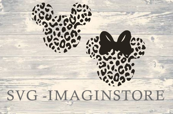Download Disney Animal Leopard Print Minnie Mickey Ears File Cricut Etsy