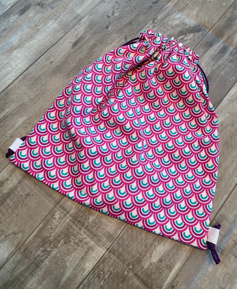 knapsack tote Geometric half circles bag gym bag children/'s bag Disney drawstring backpack