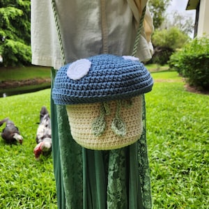 Crossbody Mushroom Bag, Novelty Bag, Crossbody Bag, Crossbody Bucket Bag, Funky Bag, Gift for Her