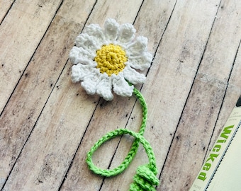 PDF Crochet Pattern:  Daisy Bookmark.  PATTERN ONLY!!