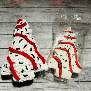 PDF Häkelanleitung: Weihnachtsbaum-Torte | Weihnachtsbaum-Kuchenverzierung | Weihnachts-Amigurimi. NUR MUSTER!!