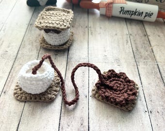 Crochet S’mores Bookmark Pattern | Amigurumi Sweet Treat (PDF Pattern)