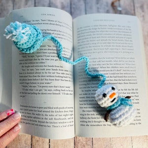 PDF Crochet Pattern:  Snowman with Beanie Hat Bookmark.  PATTERN ONLY!!