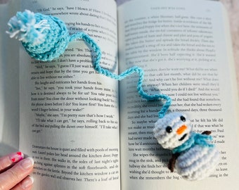 Crochet Snowman Bookmark Pattern PDF Winter Gift Book Lover Collection