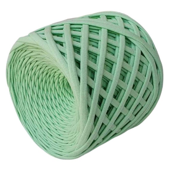 LIGHT GREEN Tshirt Yarn for Crochet 100110m Ready to Ship. Etsy