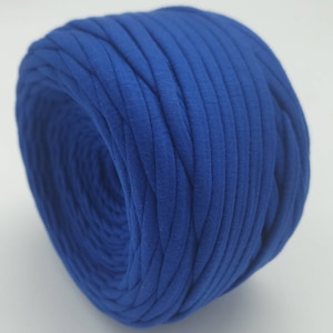 BLUE Color Tshirt Yarn for Crochet, 100-110m, Ready to Ship. 