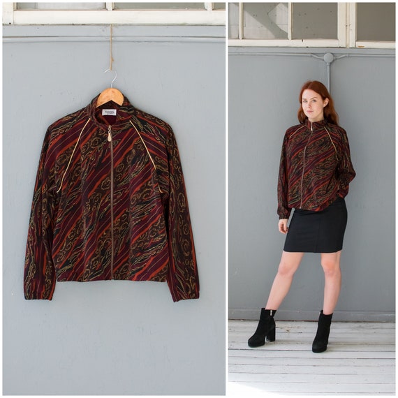 patterned bomber jacket womens