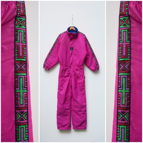 80s Ski Suit Women Small One Piece Ski Suit Retro