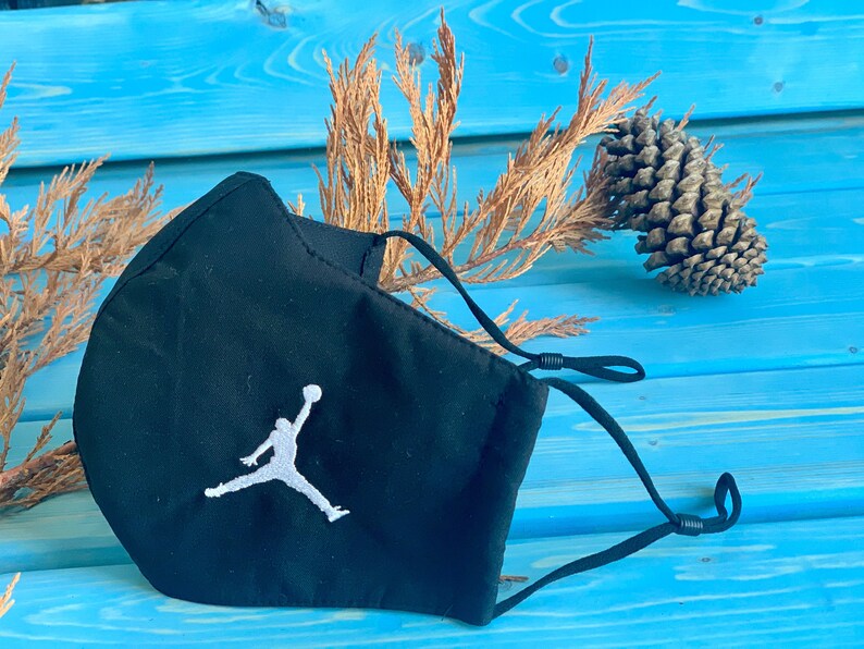 JORDAN Mask. Embroidered mask. Adult unisex size. Tripple Etsy