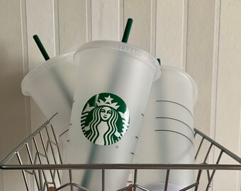 Starbucks kalte tassen mit stroh