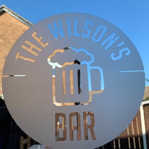Window Bar Sticker Frosted Glass Sign Vinyl Decal Home Decoration Beer ...