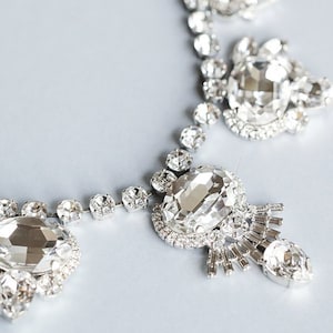 Olivia Swarovski Statement Necklace, swarovski necklace, wedding jewellery, wedding necklace, swarovski crystals, necklace, Jewelry