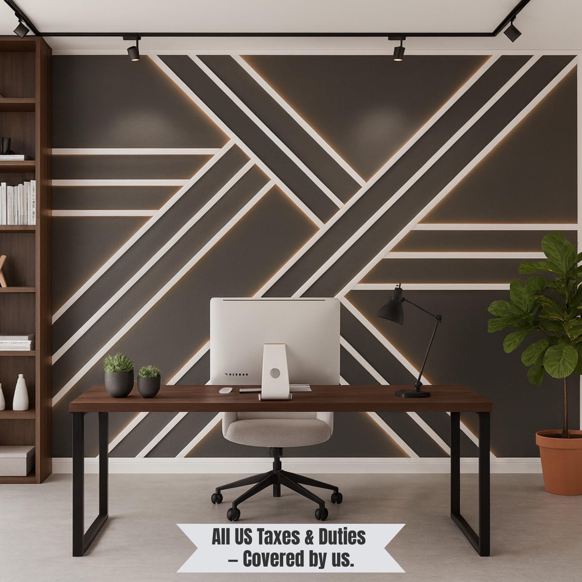 Mol オーダー製作 Custom Wall Molding Kit or Printable Plan With Bold Line Design