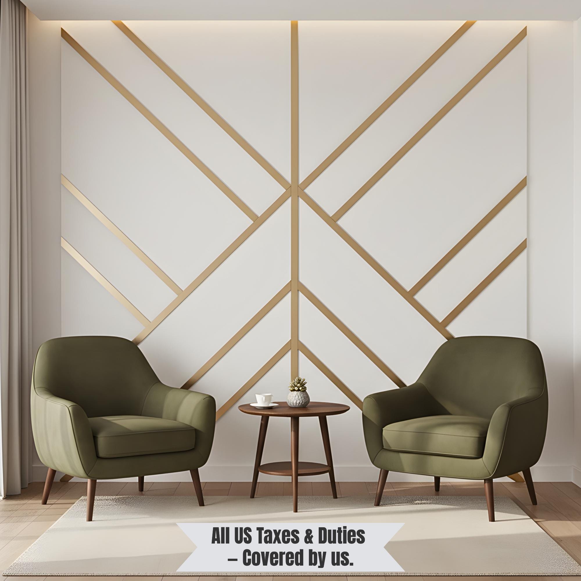 Kit de diseño o plano imprimible de molduras diagonales de poliestireno,  sistema de paneles de pared contemporáneo para decoración de sala de estar  u oficina, ZEN502 - Etsy México, image size:2000x2000