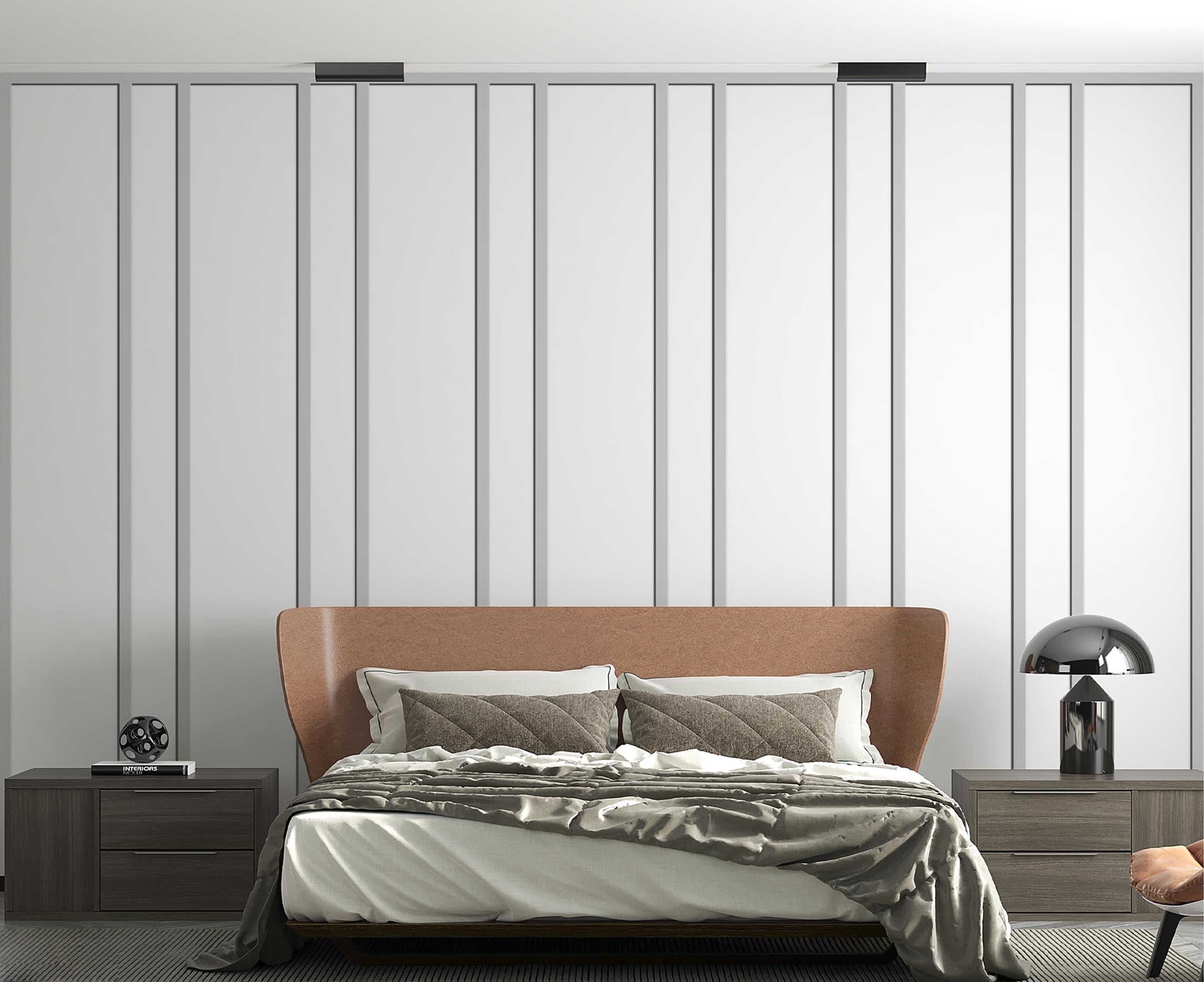 Linear Vertical Wall Panel Kit With Repeating Trim Layout | DIY Full ...