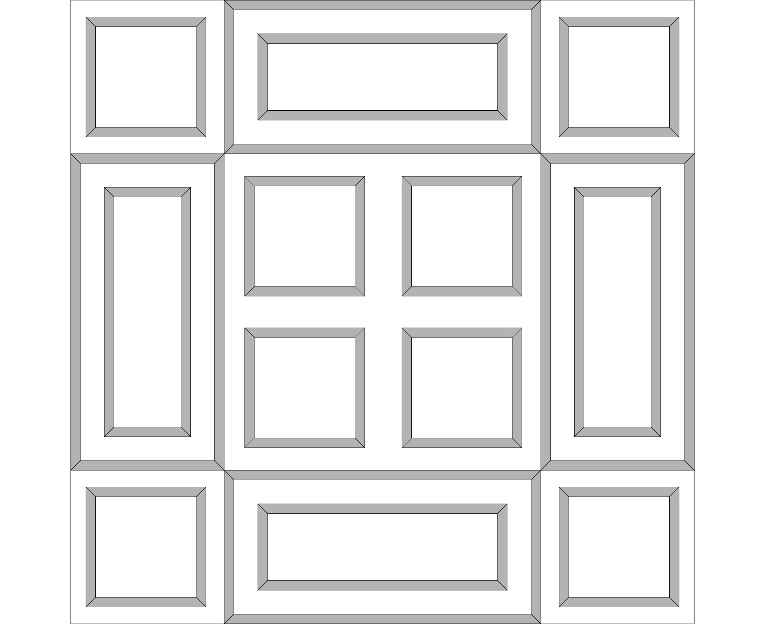 Wall Molding Frame Kit – Inset Panel Design | Luxe Polystyrene Trim ...
