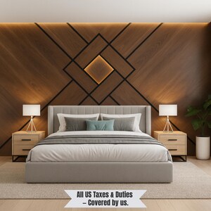 Diamantvägglistkit eller digital ritning | Design av korsande paneler | Anpassad DIY-polystyrenlist för fondväggar, ZEN240