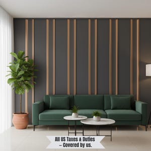Linear Vertical Wall Panel Kit With Repeating Trim Layout | DIY Full ...