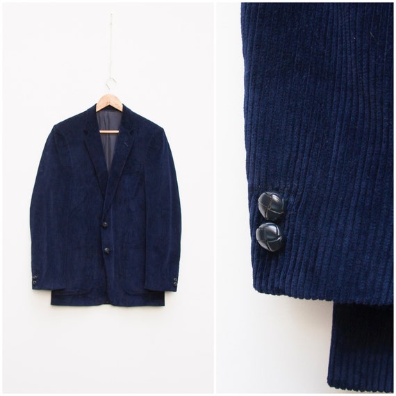Corduroy Jacket Men XS Corduroy Blazer Women Dark