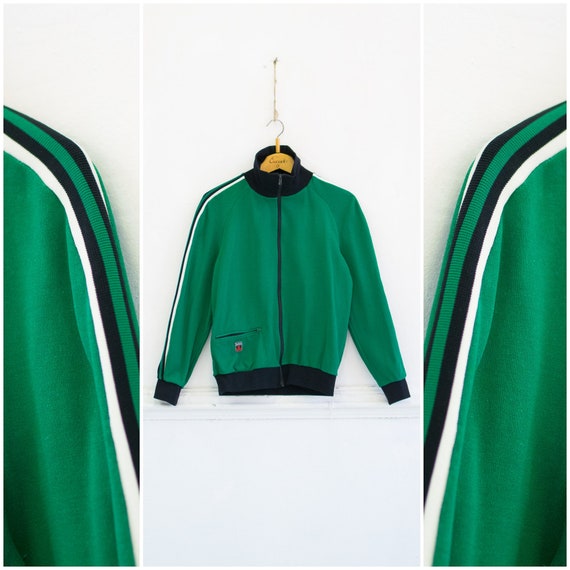 green tracksuit jacket