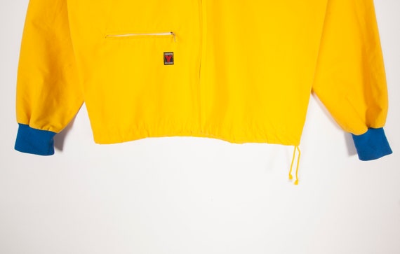 Vintage Track Jacket Men XS Yellow Sports Jacket … - image 10