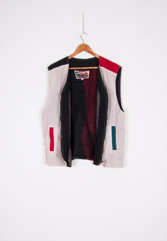 Vintage Fila Jacket Men Medium 80s Sleeveless Jac… - image 3