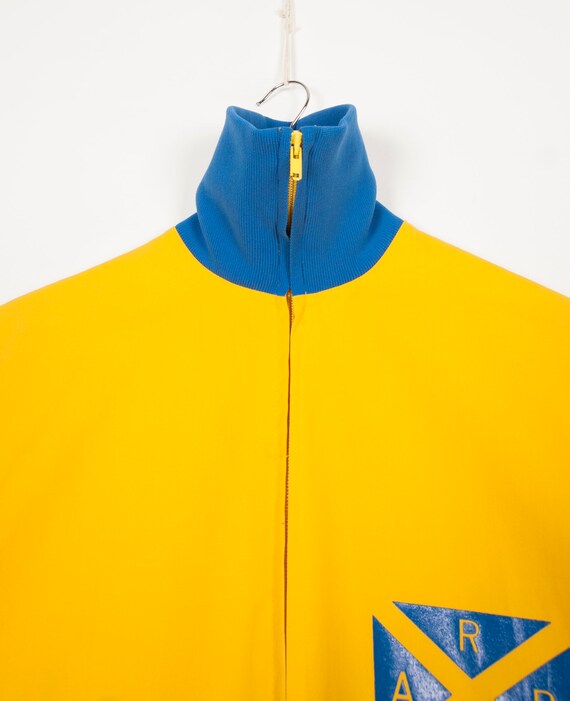 Vintage Track Jacket Men XS Yellow Sports Jacket … - image 4