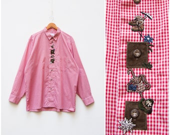 Trachten Shirt Franka Pink Trachten Shirt Franka Pink