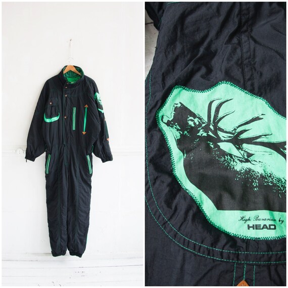 80s Ski Suit Men S M One Piece Ski Suit Small Med… - image 1