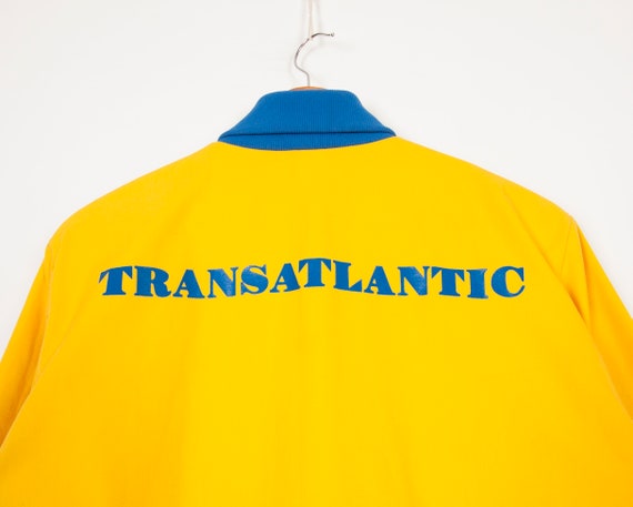 Vintage Track Jacket Men XS Yellow Sports Jacket … - image 5