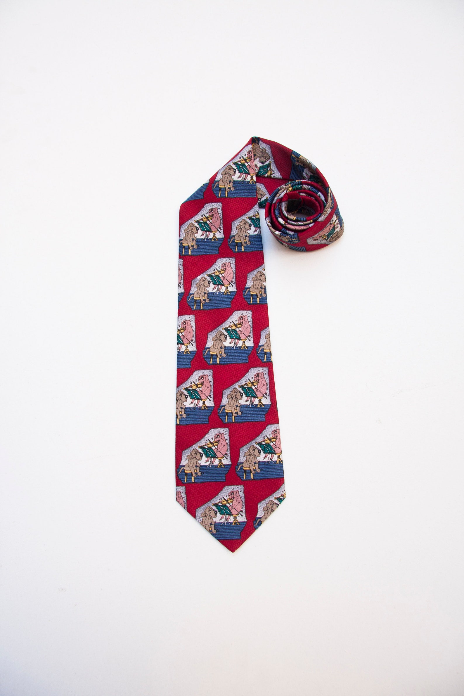 Vintage Necktie for Men 80s Suit Tie Mens Patterned Neck Tie - Etsy
