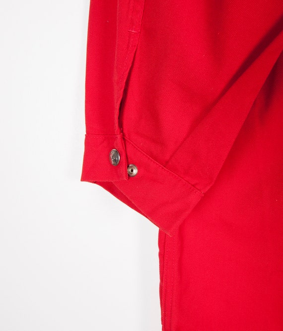 Vintage Boiler Suit Men Large Red Utility Coveral… - image 7