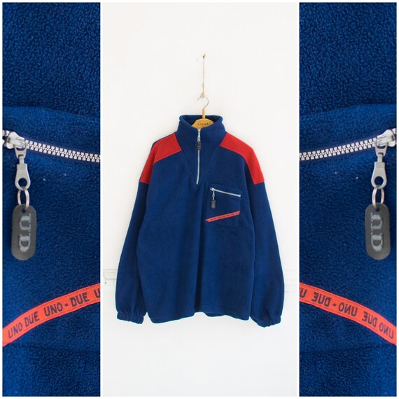 Vintage Fleece Jacket Mens XL 90s Fleece Jacket Wo