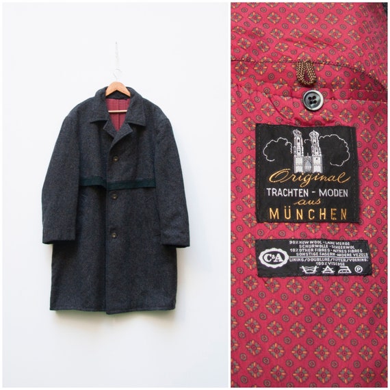 Wool Coat Men Large Loden Coat Men L Oversize Wool