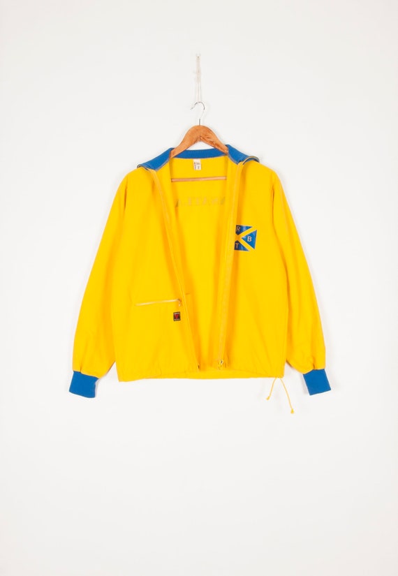 Vintage Track Jacket Men XS Yellow Sports Jacket … - image 3
