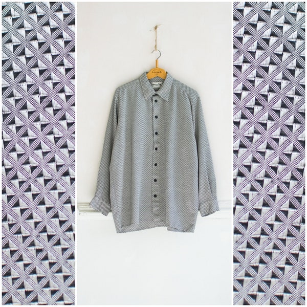 Shiny Men Dress Shirt Etsy