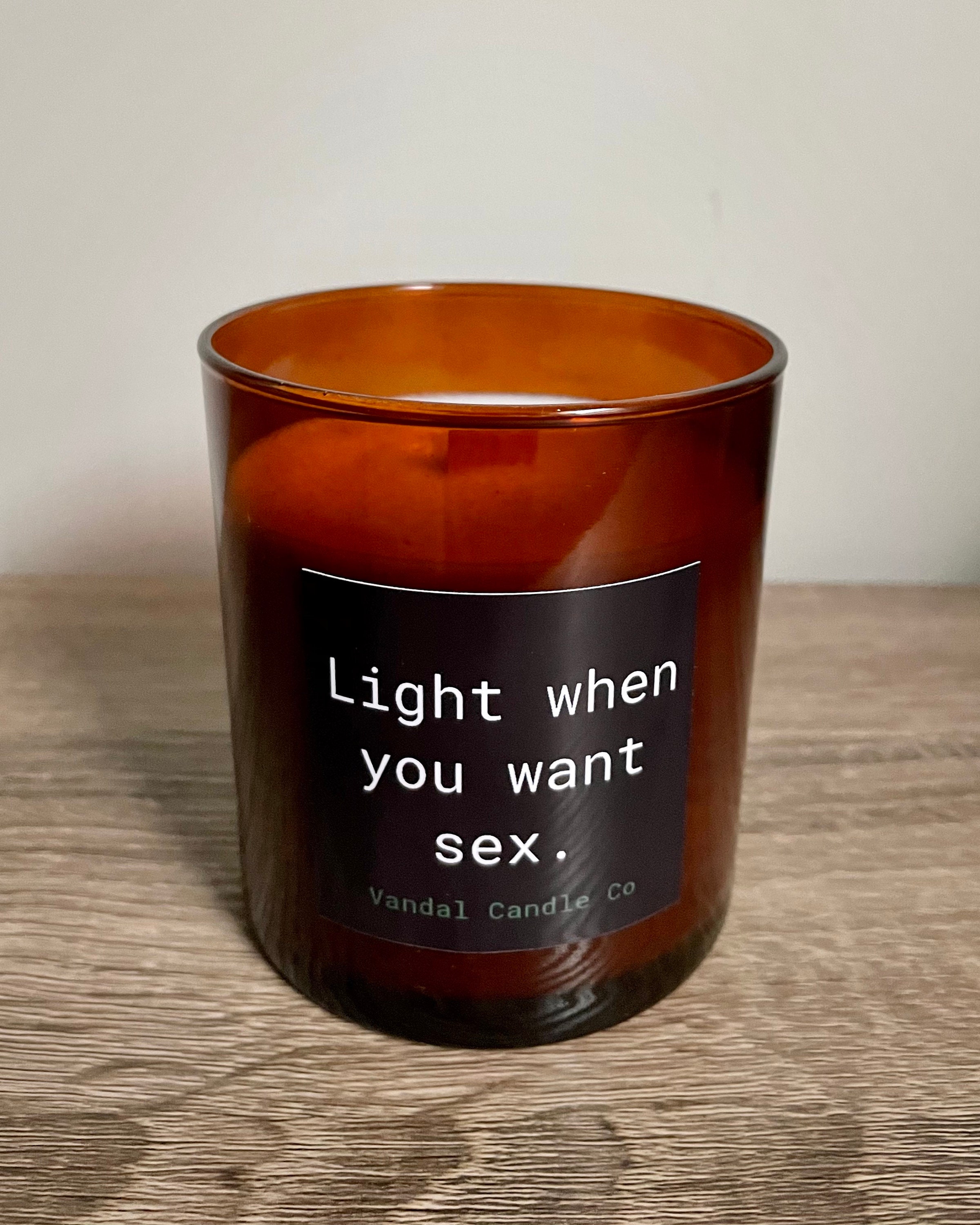 Light When You Want Sex Candle Etsy