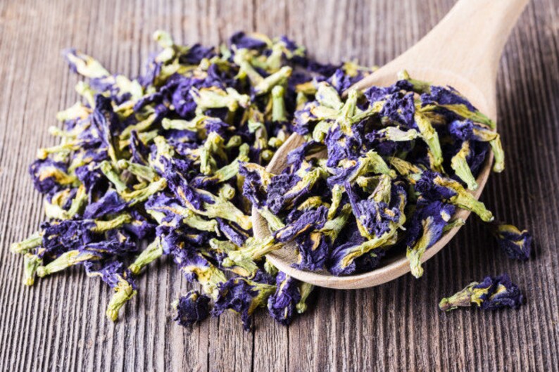 Dried Butterfly Pea Clitoria Ternatea Whole Flower Dried Etsy