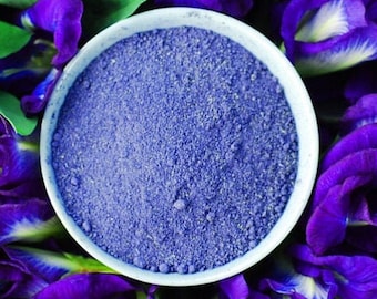 Dried Butterfly Pea Powder - Organic and All-Natural Blue Ternatea Flower Powder