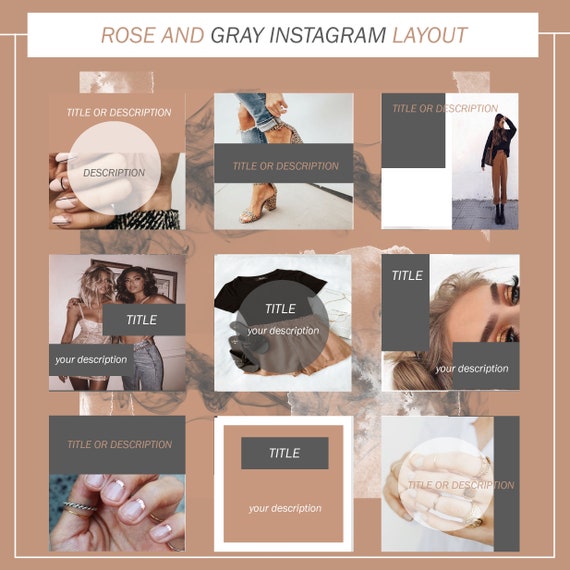 Instagram Layout Design Etsy