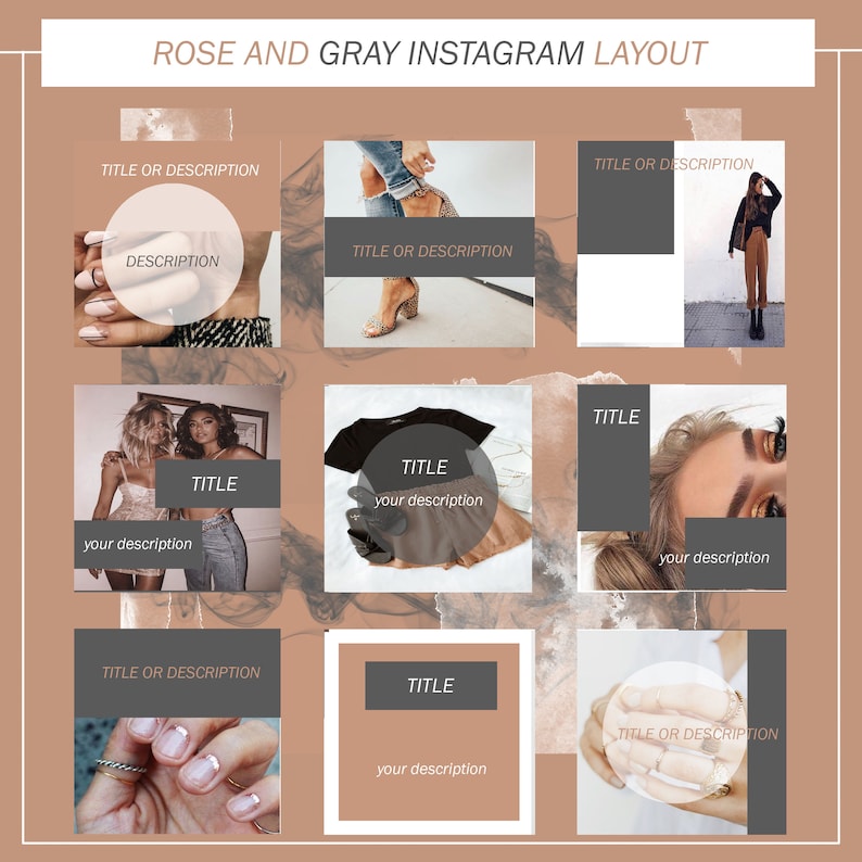 Instagram layout design | Etsy