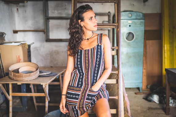 CACHI SKIRT OVERALL / 100% Cotton / Pockets Salopette / Loose - Etsy